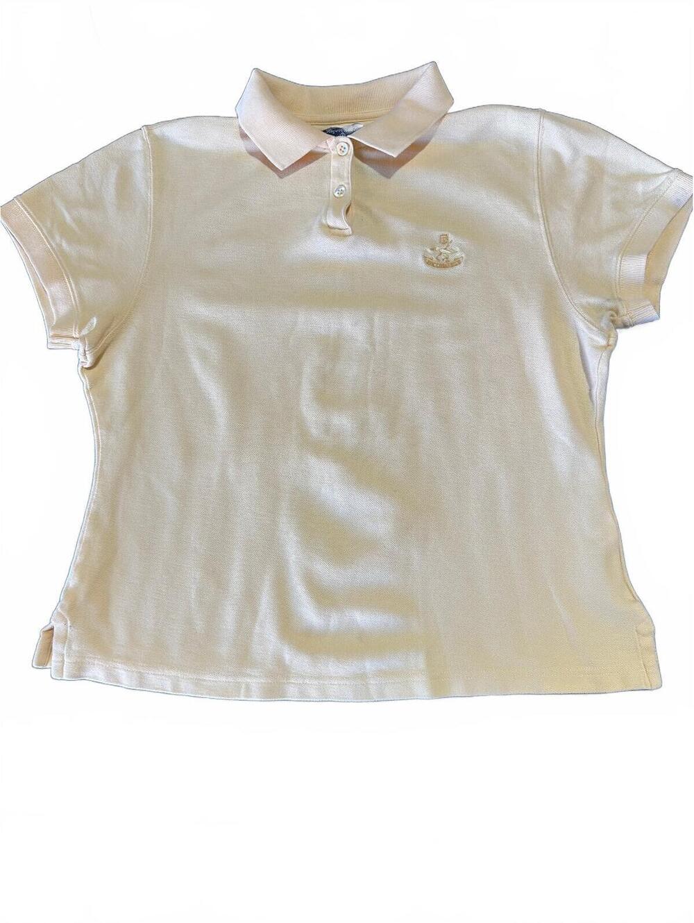 Façonnable Yellow Cropped Polo Shirt Women's S